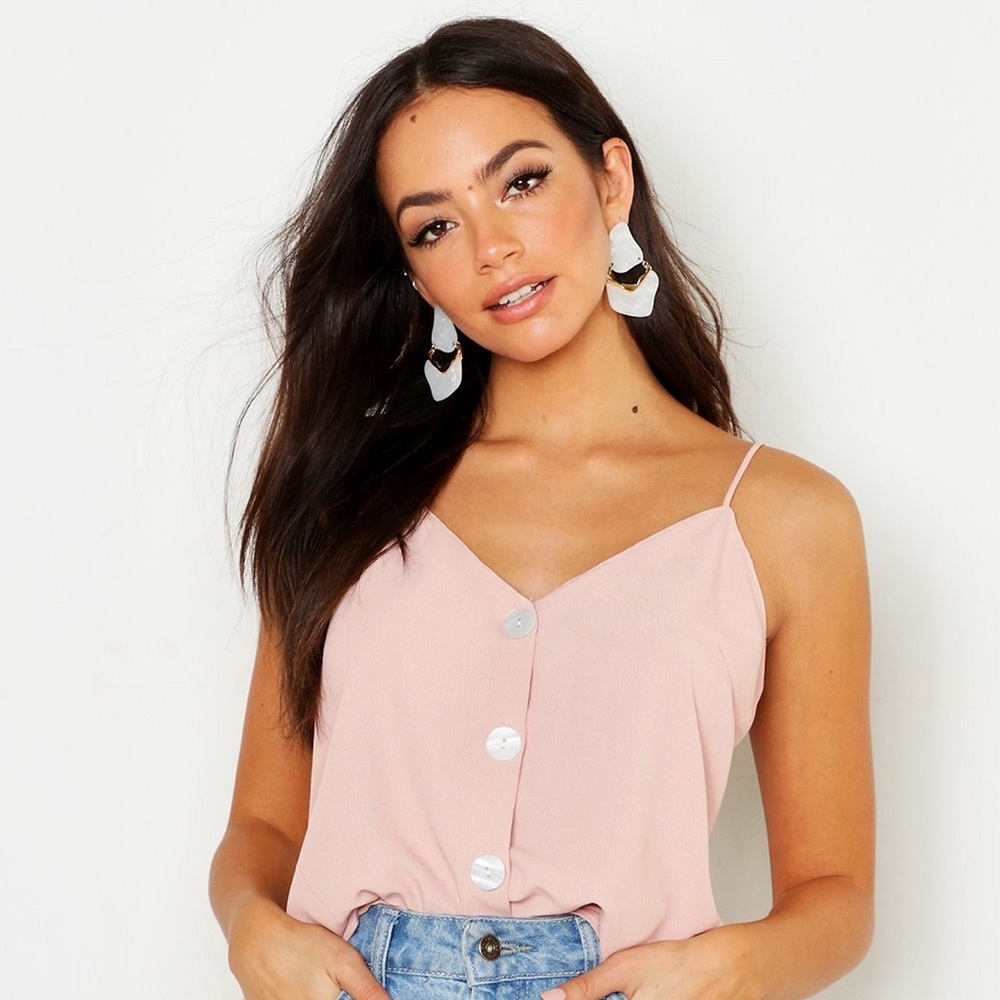 Mother Of Pearl Button Cami